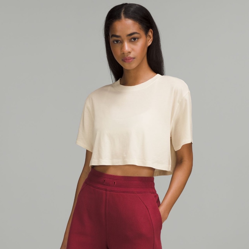 *SOLD ON OTHER SITE* Lululemon all yours cropped tee